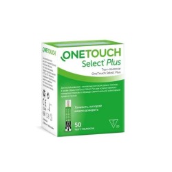 Тест-полоски OneTouch селект плюс 50 шт.