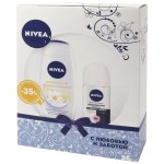 Набор, Nivea (Нивея) 250 мл + 50 мл Крем-гель для душа Роскошное прикосновение + дезодорант невидимая защита шариковый